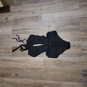 Black Monokini Swimsuit  Size Small NWT